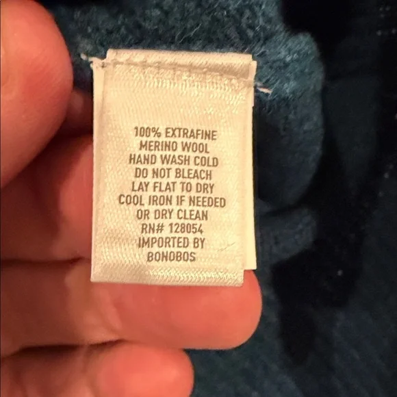 Bonobos Teal Sweater with Pug Design - Picture 4 of 5